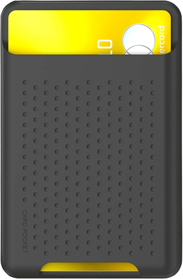 BIAJIYA Card Holder for Back of Phone - MagSafe Magnetic Silicone Wallet Compatible with iPhone 17/16/15/14/13/12