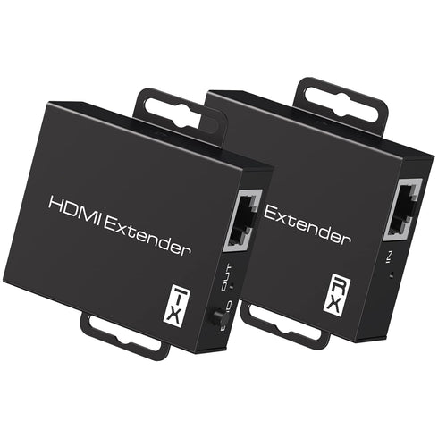 HDMI Extender Over Ethernet Cat5e/6 Adapter Converter Repeater Balun Transmitter Receiver Power Over Cat, Supports Full