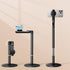 WISFISSH Height/Angle Adjustable Magnetic Phone Holder, 10"-25" Retractable Desk Phone Stand for Desk,720Rotatable+180
