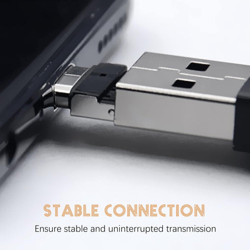 USB C to USB Adapter, 10 Pack Miniest USB C to A Male to Female Adapter, Hidden Slim Converter for USB Cable
