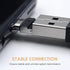 USB C to USB Adapter, 10 Pack Miniest USB C to A Male to Female Adapter, Hidden Slim Converter for USB Cable