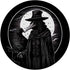 PopSockets Standard PopGrip Black Crow Death Plague Doctor Occult Aesthetic Raven