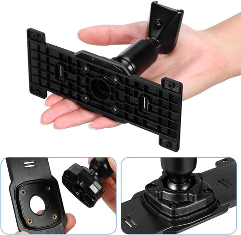 iplusmile 5.5"-12" Universal Dash Cam Mirror Mount Kit with Back Plate Panel, Aluminum Rear View Camera Bracket Holder