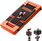 K&F Concept Aluminum Alloy Quick Release Plate with 1/4 Inch Screw for Camera, Cage, Cellphone, etc (Orange)