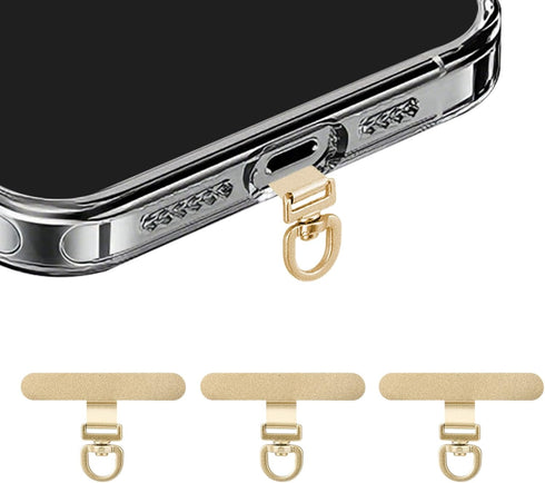 Yojaro 360 Rotating Stainless Steel Phone Tether Tab (3-Pack) - Universal for