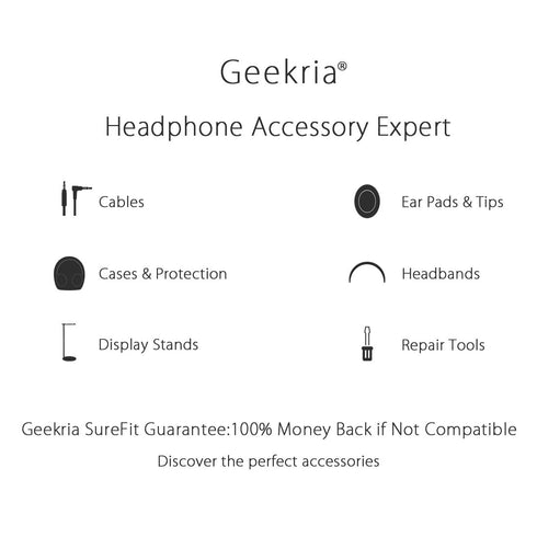 GEEKRIA Audio Cable with Mic, Compatible with Skullcandy Hesh Evo, Hesh 3, Crusher Evo Headphones, 3.5mm Replacement