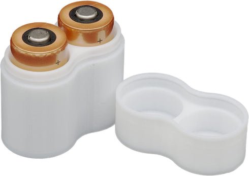 Slimline CR123a Battery Case, Soft Durable Material - Pack of 2 (Holds 2 Batteries)