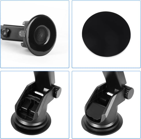 podofo Suction Cup Bracket for 6.8/7/9/9.3/10.26 inch Portable Car Stereo Radio, Upgraded Windshield Mount
