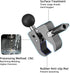 FANAUE Handlebar Base Mount Strong Rod Clamp, Compatible with RAM Mounts B Size Double Socket Arm