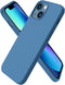 ORNARTO Compatible with iPhone 13 Mini Case, Slim Liquid Silicone 3 Layers Full