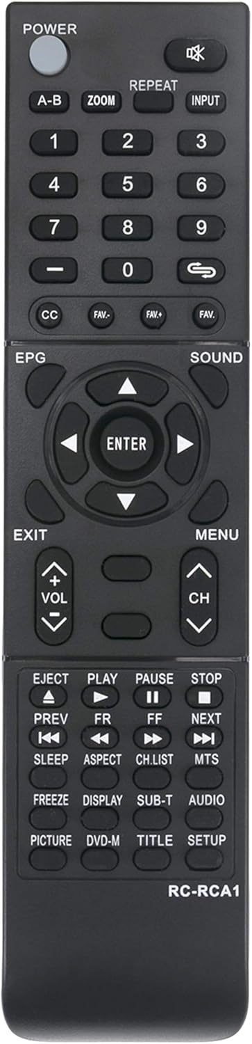 New RE20QP28 Remote Replacement for RCA TV Models 26LA30RQ, 32LA30RQ, 39LB45RQ, 40LA45RQ