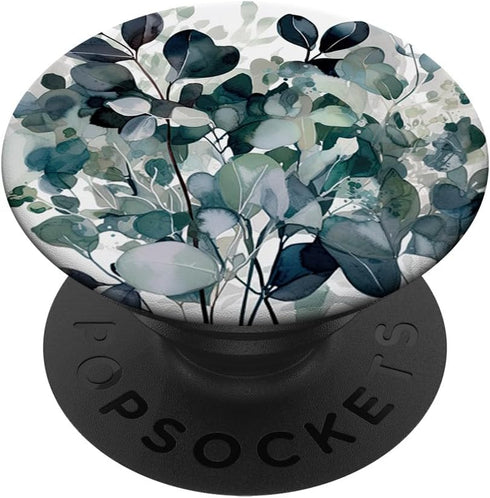 Eucalyptus Floral Green Garden Pattern PopSockets Adhesive PopGrip