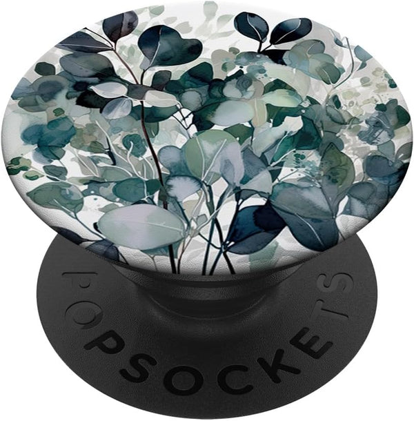 Eucalyptus Floral Green Garden Pattern PopSockets Adhesive PopGrip