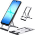 iShowMount 17 16 15 14 13 12 11 S25 S24 S23 Cell Phone Stand,Aluminum Foldable Phone Holder for Desk,Adjustable Phone