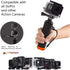 Waterproof Floating Hand Grip for GoPro Hero 12, 11, 10, 9, 8, 7, 6, 5, 4, 3, 3+, 2, 1 Session, Black Silver Camera