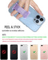 WUOJI 2Pack Phone Grip Holder for Hand, Universal Finger Strap Phone Holder, Finger Selfie Grip Compatible with Most