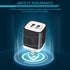 USB Wall Charger / Ailkin 3-Pack 2.1Amp Dual Port Fast Charging Adapter / Cube Box for iPhone 15 14 Pro 13 12 SE XS 8
