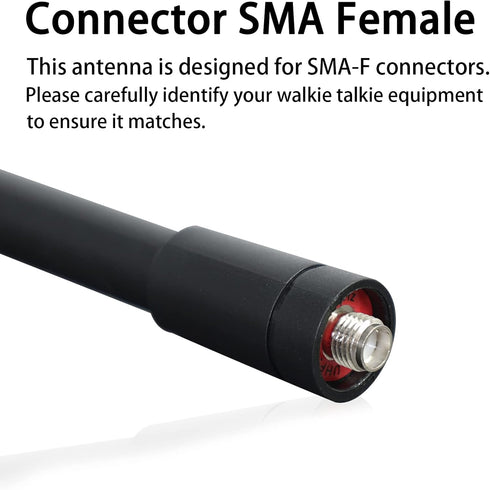 Samcom Two Way Radio Short Antenna - 3.4 Inch Elastic Antenna for Walkie Talkies UHF 400-480MHz (1pcs)