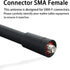 Samcom Two Way Radio Short Antenna - 3.4 Inch Elastic Antenna for Walkie Talkies UHF 400-480MHz (1pcs)
