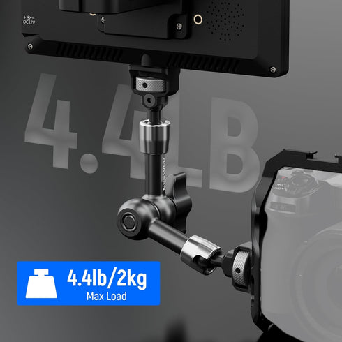 NEEWER 7" Articulating Magic Arm with 360° Ball Heads for ARRI, Camera Monitor Mount with 1/4" Screws