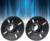 2PCS Treble Loudspeaker Horn Adapter, Universal Treble Horn Adapter with External Thread, ABS for Speaker