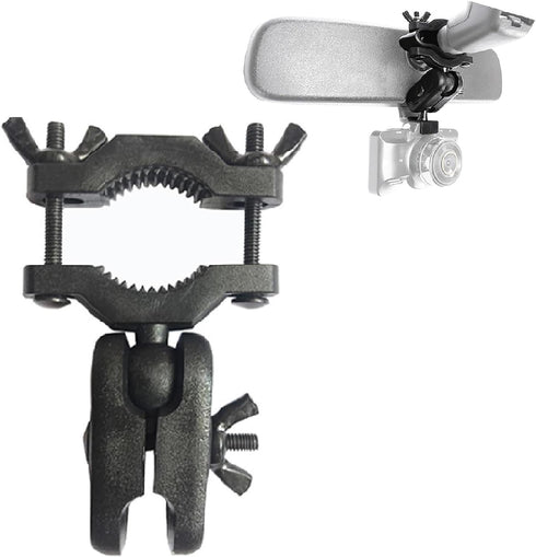 Dash Cam Mount, Universal Holder for Car Interior, Rear View Mirror Mount Kit for Most Dash Cameras (Black).