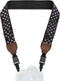 USA Gear TrueSHOT Neoprene Camera Neck Strap - Padded with Pockets and Quick Release Buckles (Polka Dot)