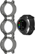 Black 3-Pack Covers for Garmin vívoactive 4 Watch Case Accessories - Transparent TPU Protective Bumper
