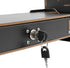 90 TFCFL Desktop Monitor Stand, Multi-Purpose Computer Monitor Booster Stand with Drawer, Adjustable Angle, Black MDF