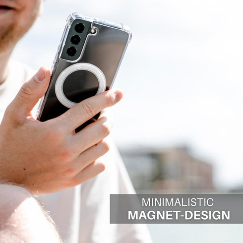 Samsung Galaxy S22 Ultra Magnetic Case for MagSafe - Shockproof Transparent Clear Phone Case Funda for S22 Ultra.