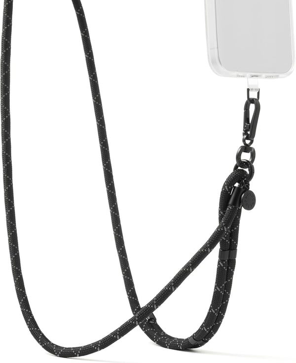 PopSockets Crossbody Phone Strap & Lanyard - Black