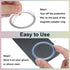 uxcell 4 Pcs Magnetic Adapter Ring, Universal Magnetic Wireless Charger Conversion Kit Adhesive Sticker Ring for Phone