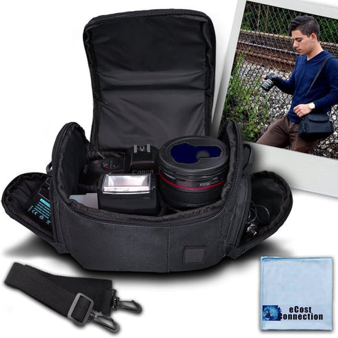 Medium Soft Padded Camera Equipment Bag/Case for Canon, Sony, Nikon, Olympus, Fuji, Samsung Cameras and Equipment