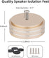 Monosaudio Turntable Isolation Feet Aluminum Speaker Feet with 3M Adhesives for Audio Equipment (Gold)