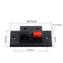 PNGKNYOCN 2 Way Stereo Speaker Terminal, 2 Pin Amplifier Terminal Binding Post Spring Jointing Clamp (6-Pack)