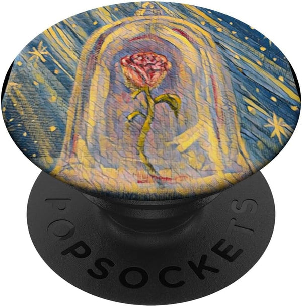 Enchanted Rose Glass Encased Flower, Magic Fairy Tale PopSockets Standard PopGrip