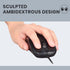 Perixx PERIMICE-209C USB Type C Wired Optical Mouse - 5.9 Ft Cable - 1000 DPI - Black