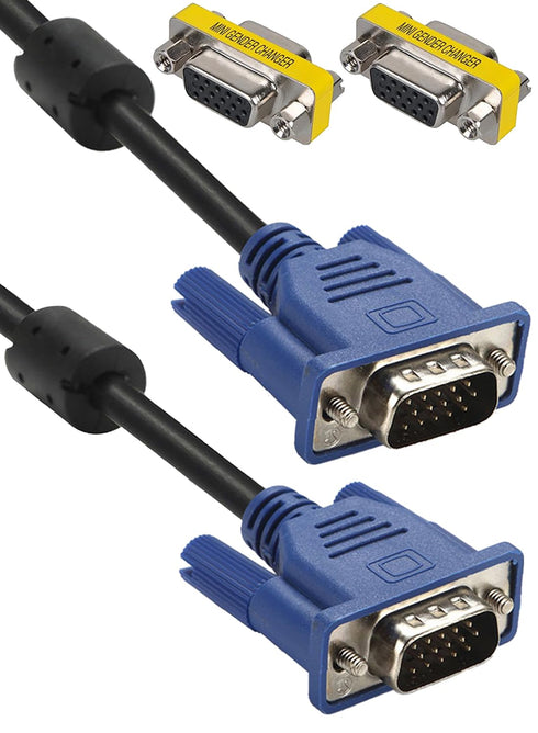 Eaeon HD15 Male to Male 4.5Feet Blue VGA to VGA Monitor Cable Cord