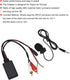 Bluetooth AUX Module 2 RCA Cable Adapter with Hands Free Microphone