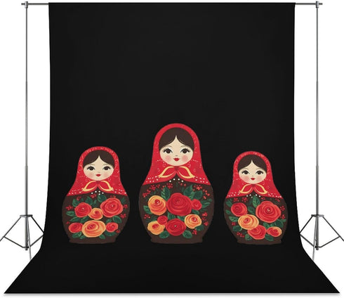 Generic Russian Nesting Dolls Funny Backdrop Background for Photography Photo Photoshoot Screen Parties
