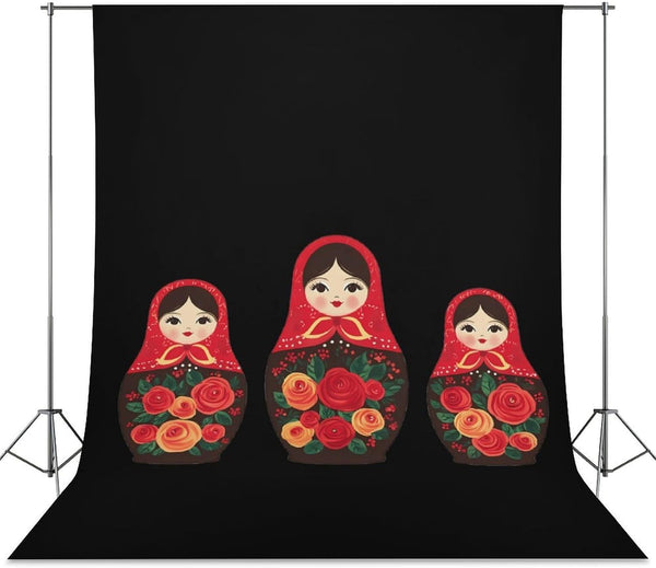 Generic Russian Nesting Dolls Funny Backdrop Background for Photography Photo Photoshoot Screen Parties