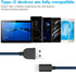Fast Charging 3A USB-C to USB-A Cable 5Pack (3/3/6/6/10FT) for Samsung Galaxy S10 S9 S8 Plus, Note 10 9 8, LG V50 V40