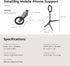 SMALLRIG 1/4" 270 17/16/15/14/13 -5649 Dual Magnetic Phone Tripod, Metal Cell Phone Mount Grip with Threads, Adjustable