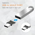 USB C to USB Adapter, 10 Pack Miniest USB C to A Male to Female Adapter, Hidden and Slim Converter Adapter for USB Cable.