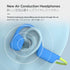 myFirst Headphones Airwaves, Open-Ear Air Conduction Wireless Headphones for Kids, Long Battery Life