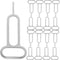 Homoyoyo 300pcs Sim Card Removal Pin Ejector Needle Set Stainless Steel Anti-Lost