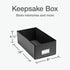 Oxford Keepsake Box, Protective Storage Box, Home and Office Organizer, Photo Storage Box, Souvenir Organizer, Small, 6" x 12" x 4 1/4" (41789) by Oxford