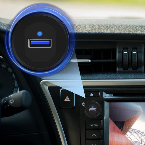 USB 3.0 Car Mount Flush Cable with LED Indicator, USB3.0 Male to Female Extension for Car Truck Boat Motorcycle