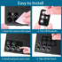 Samsung Galaxy S22 Ultra Camera Lens Protector - 5+5 Pack, Glitter Bling, Tempered Glass, Phone Case Friendly (Black)
