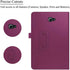 Premium PU Leather Folio Case for Galaxy Tab A 10.1 (2016 NO S Pen Version), Purple | Smart Stand Cover for Samsung